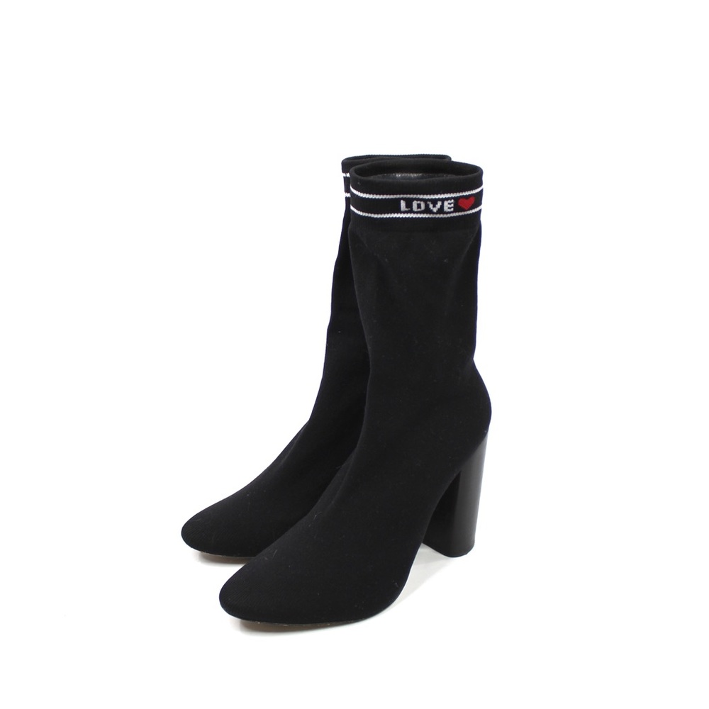 ALDO Lovelyy “Love” Knit Block Heel Sock Boots - Picture 7 of 12